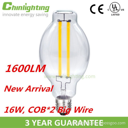 High lumen Metal halide lamp 16w 1600lumen new style led filament bulb led lights